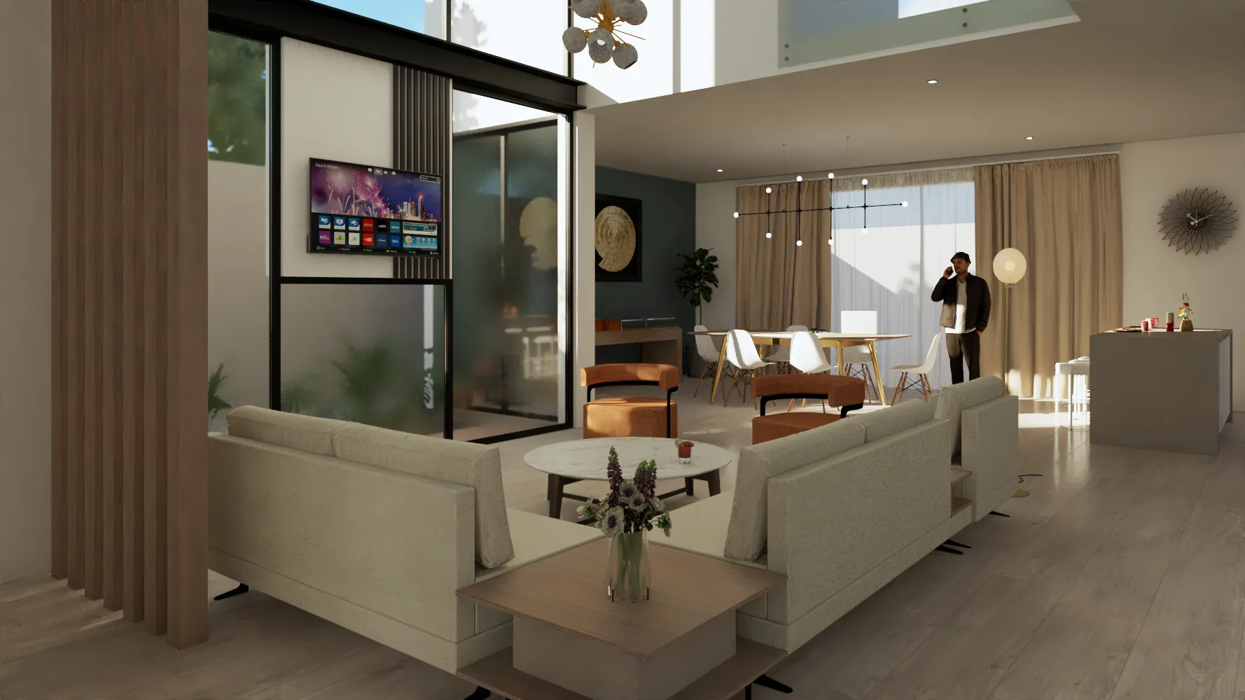 CASA TIPO 01 - SALA COMEDOR FINAL